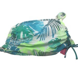 Xhilaration Women's Size 16W Longline Side-Cinch Bandeau Bikini Swim Top New